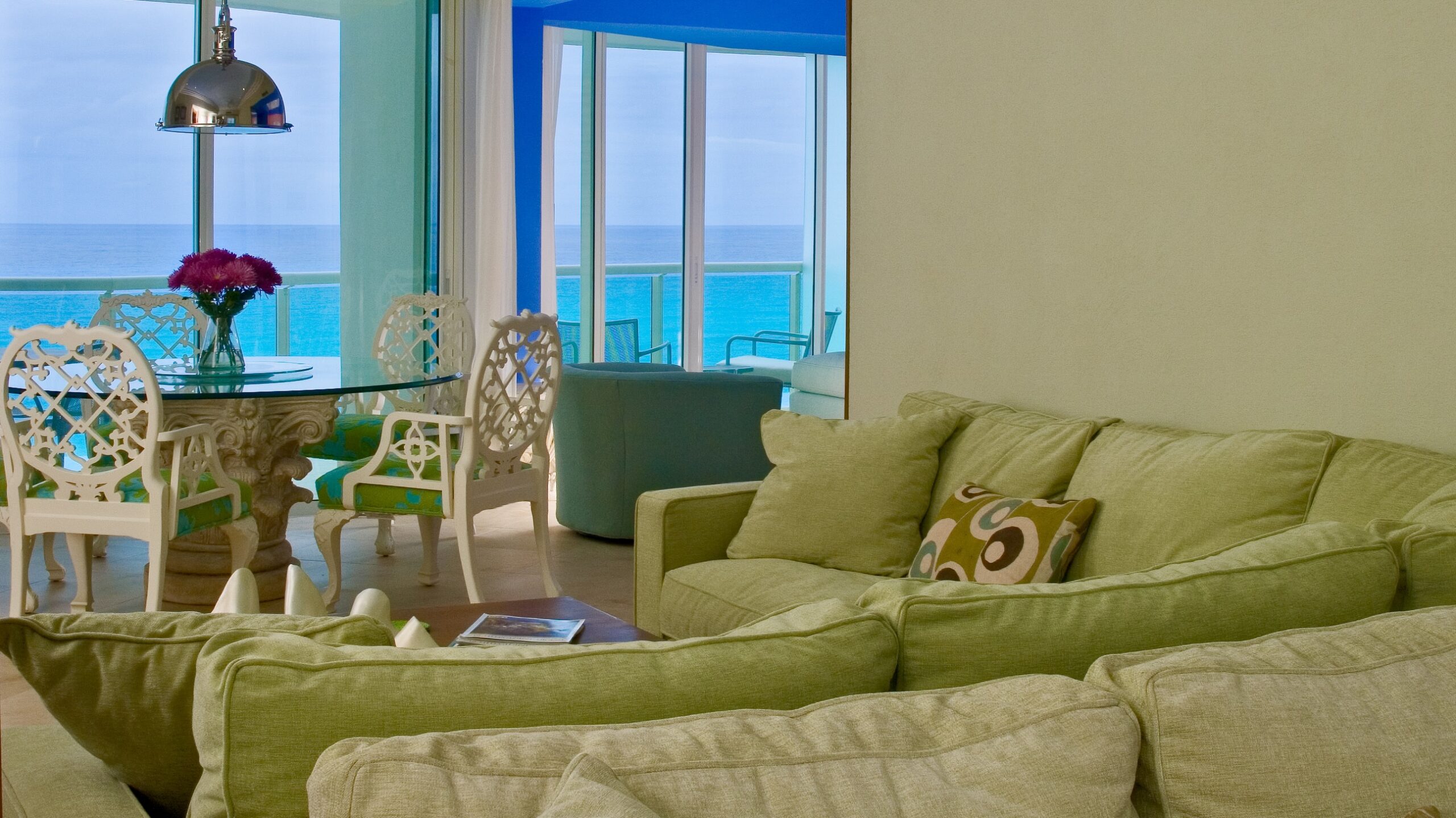 Green Living Rooms.