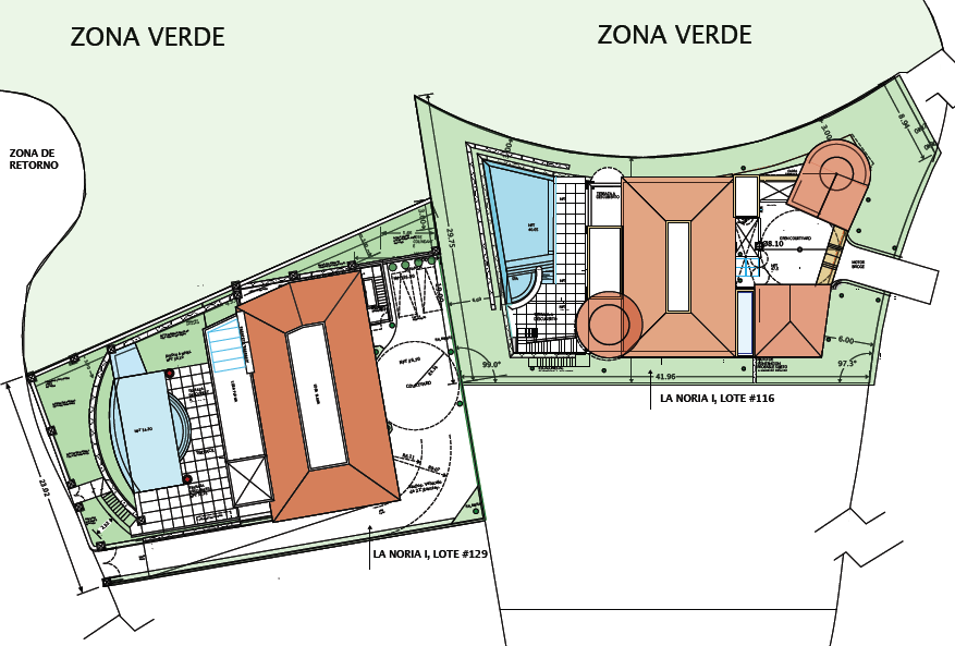 Los Cabos Residential Architecture and Interior Design. Torres and Rionda homes floor plan. Architecture and Interior Design by Jerry Jacobs Design ©