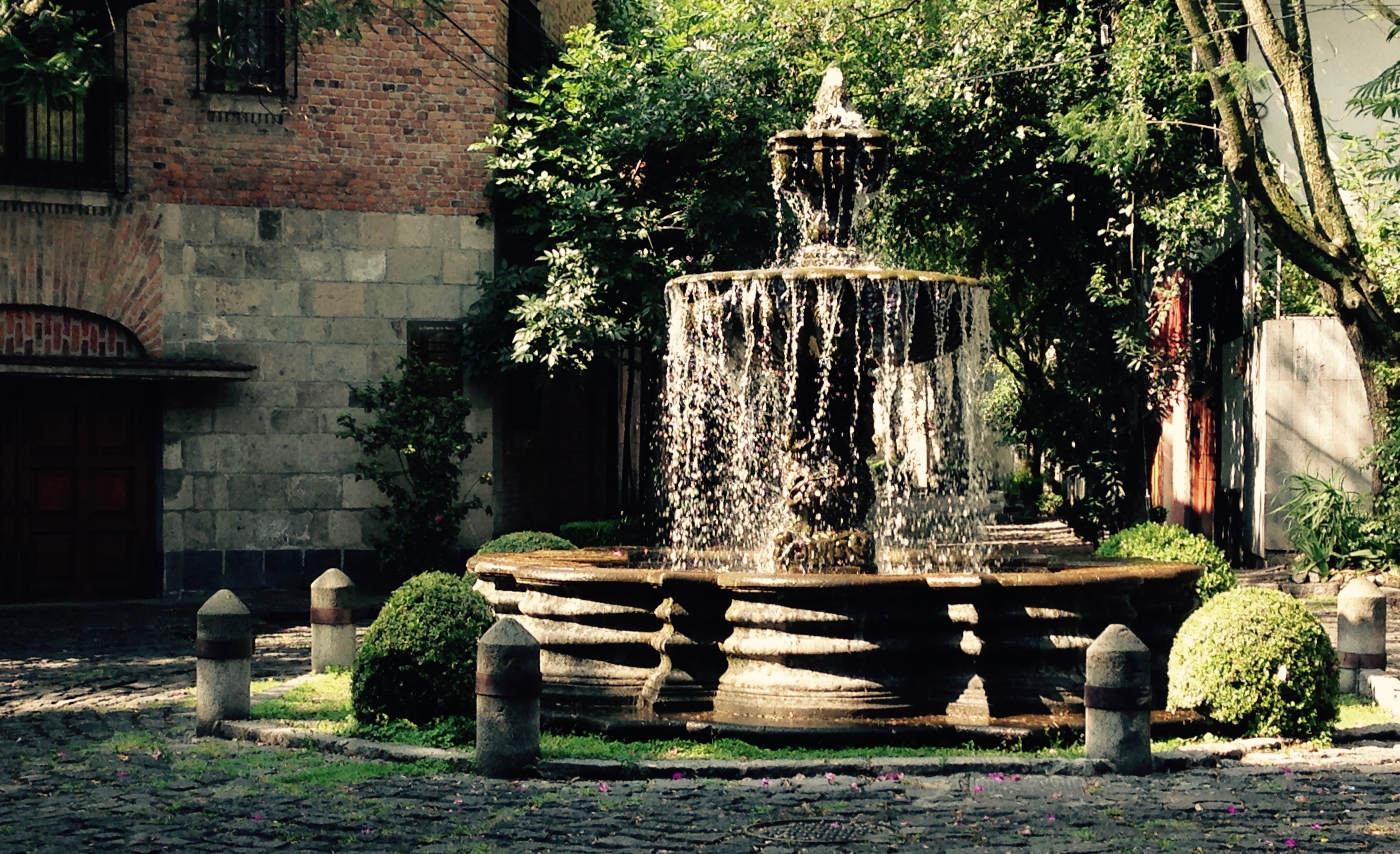 A Mexican Colonial fountain in Chimalistac.