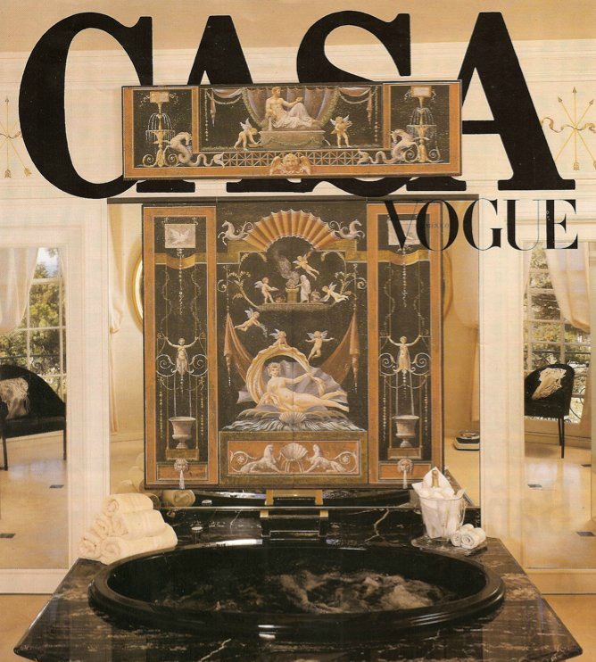 Bathroom Design San Francisco Bathroom Design San Francisco. San Rafael Villa Altura main bath. Murals by Carlo Marchiori © Cover of Casa Vogue. Jerry Jacobs Design, Inc.