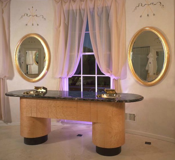 Classic Black & White Baths. by Jerry Jacobs Design.