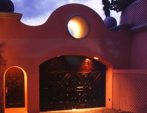 Oculus an Eye. Architecture. Interior Design. Street entrance to home Architecture and Interiors By Jerry Jacobs Design