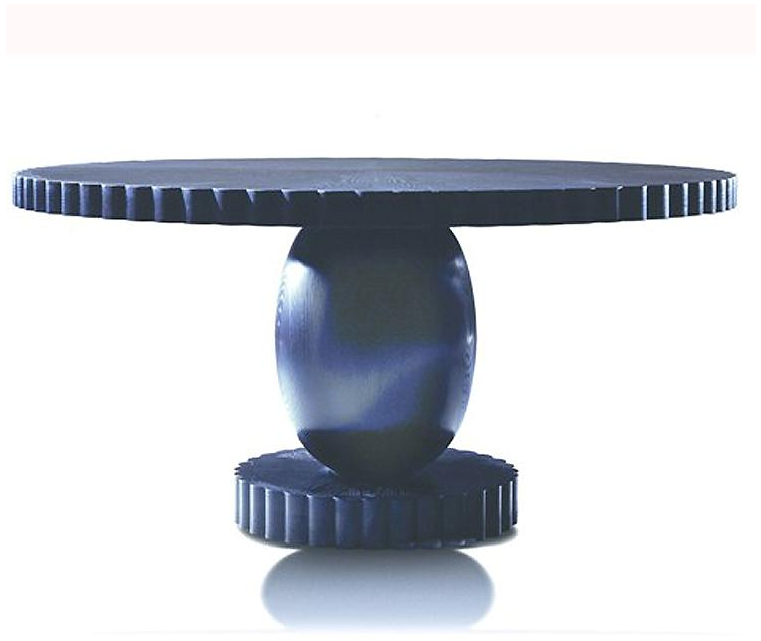 Round dining tables.