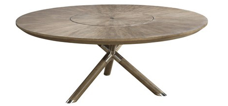 Round dining tables.