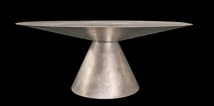 Round dining tables.