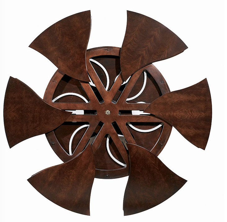 Round dining tables.