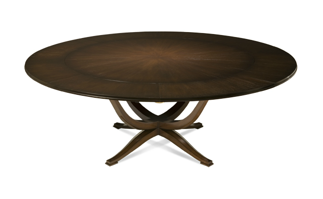 Round dining tables.
