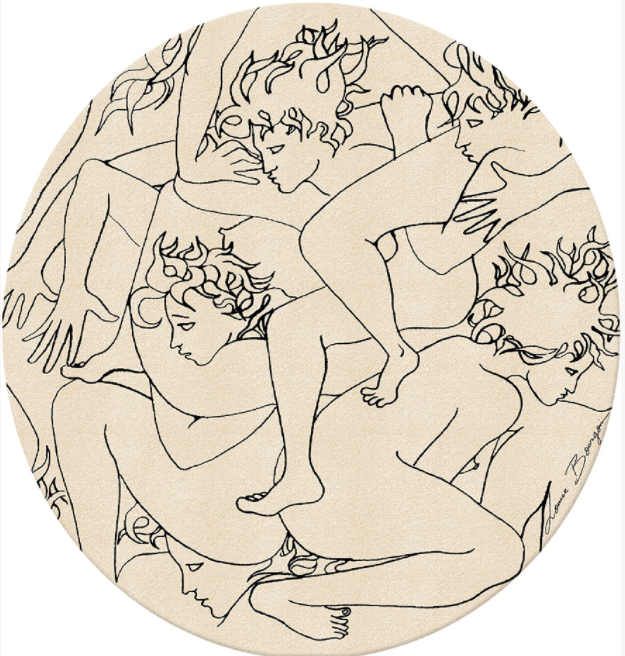 Round rugs.