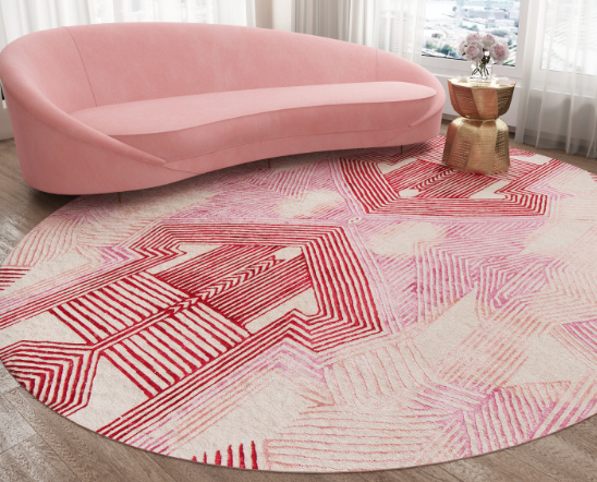 Round rugs.