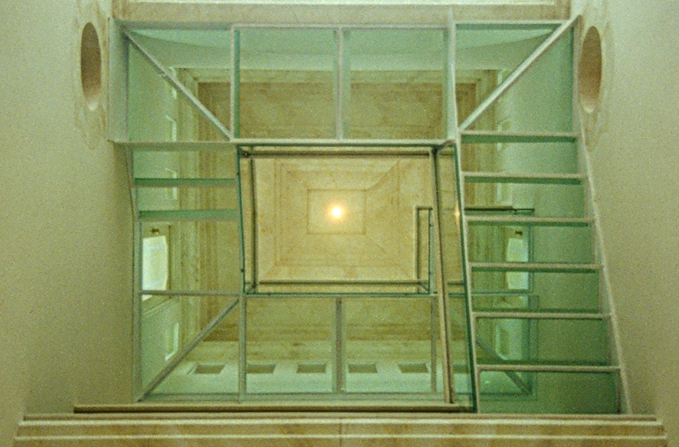 Interior Glass Floor Design in San Francisco by Jerry JACOBS DESIGN ©. Staiways at Villa on the Beach