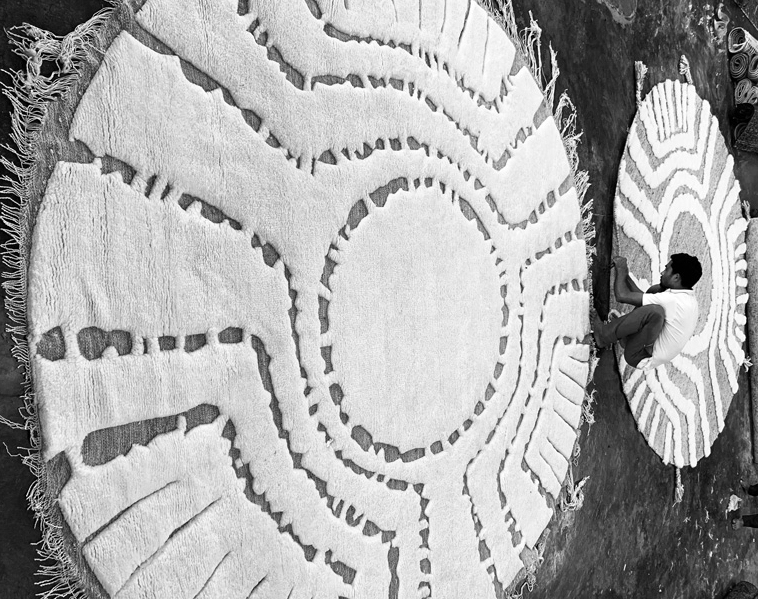 Round rugs.