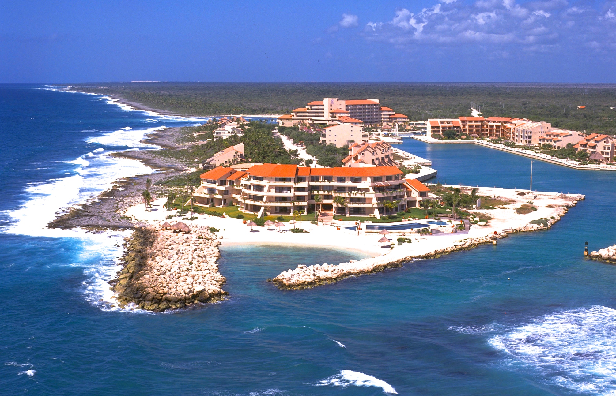 Vacation Condo Interiors. Puerto Aventuras early photograph.