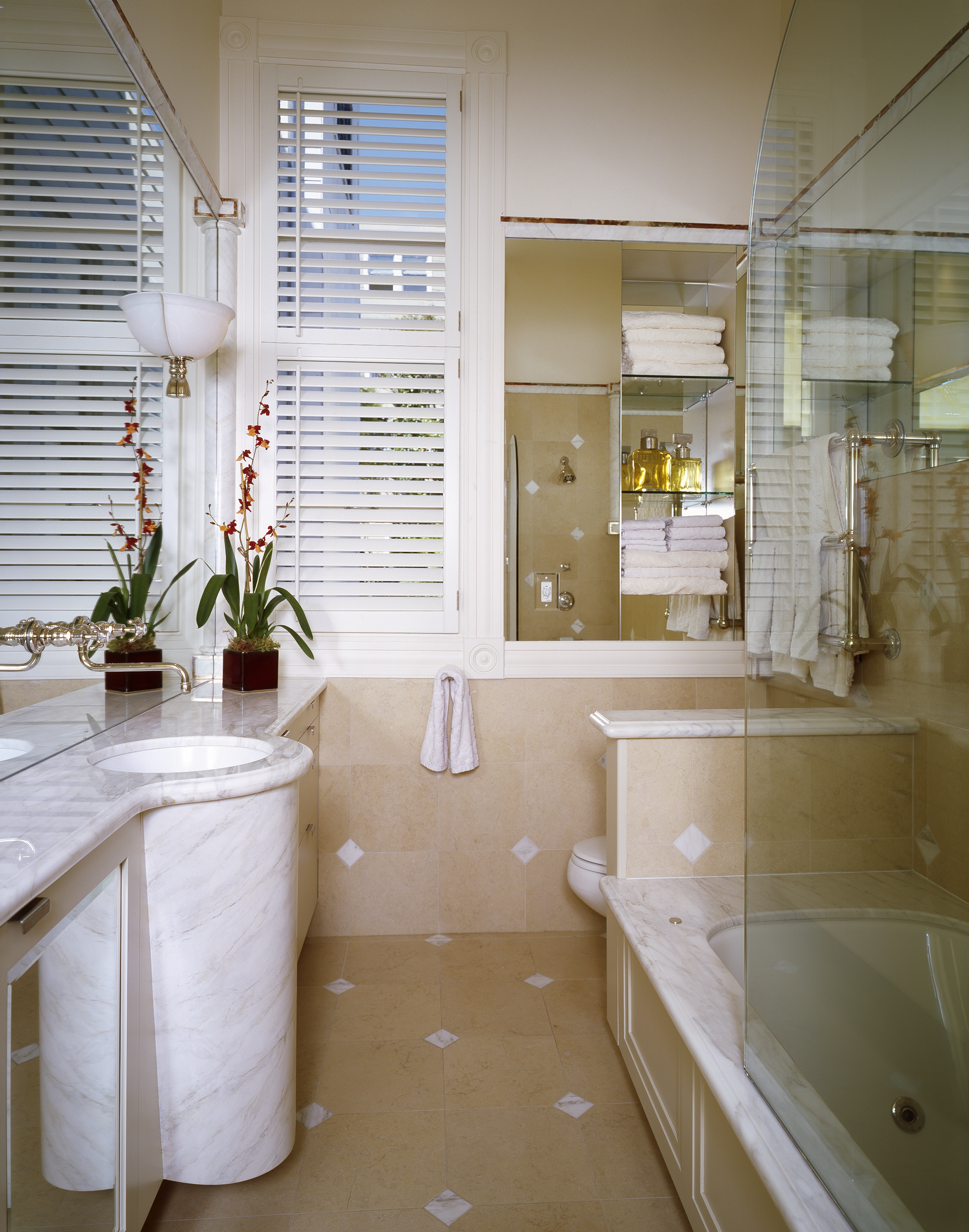Bathroom Design San Francisco Pacific Heights victorian bath, CA. By Jerry Jacobs Design ©
