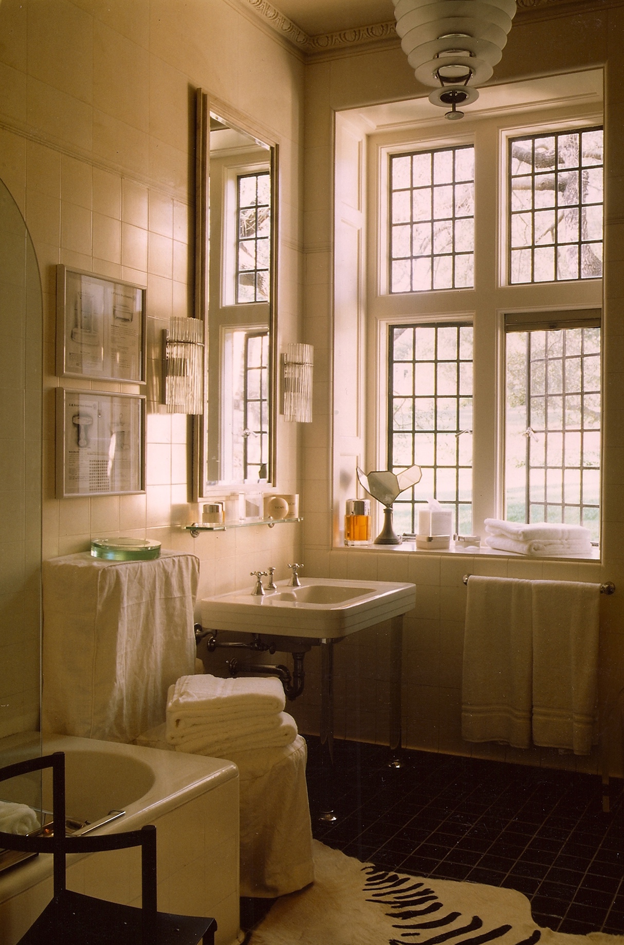 Bathroom Design San Francisco Bathroom at Hillsborough, CA Tobin Clark Estate, Art Deco restoration andminor improvements. By Jerry Jacobs Design ©