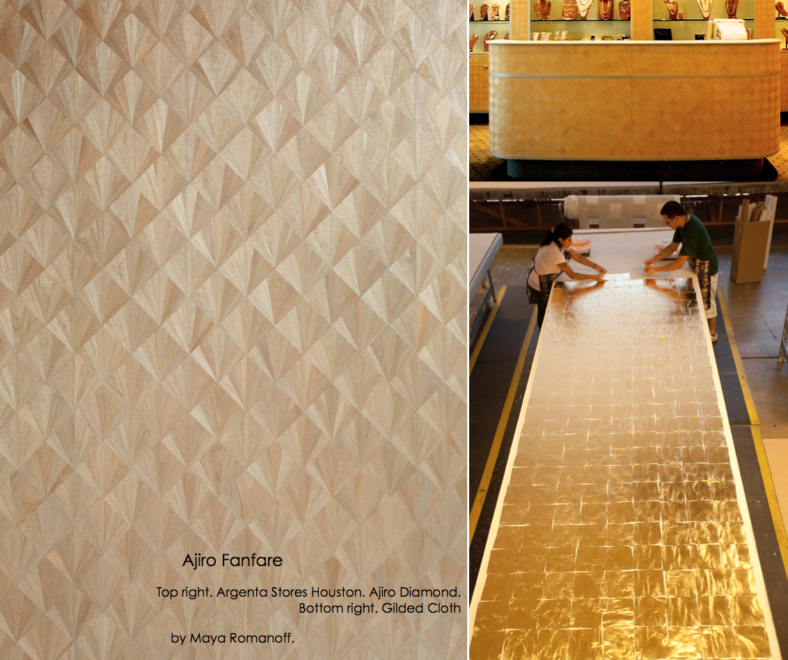 Best Wallpapers San Francisco and Worldwide.Maya Romanoff, Ajiro and Gold leaf