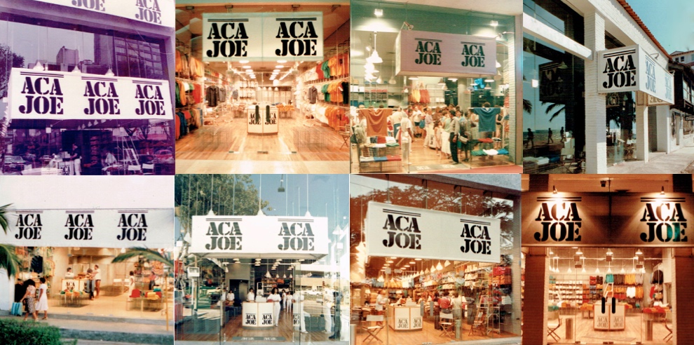 Aca Joe store oin Mallk,by Jerry Jacobs Design© Different locations.