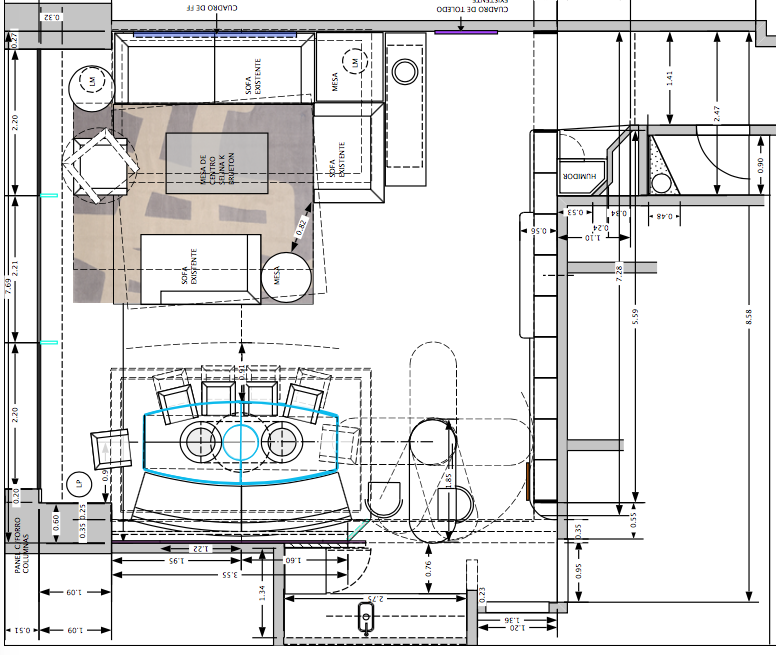 Contemporary apartment Design. High-rise Apartment floor plan.