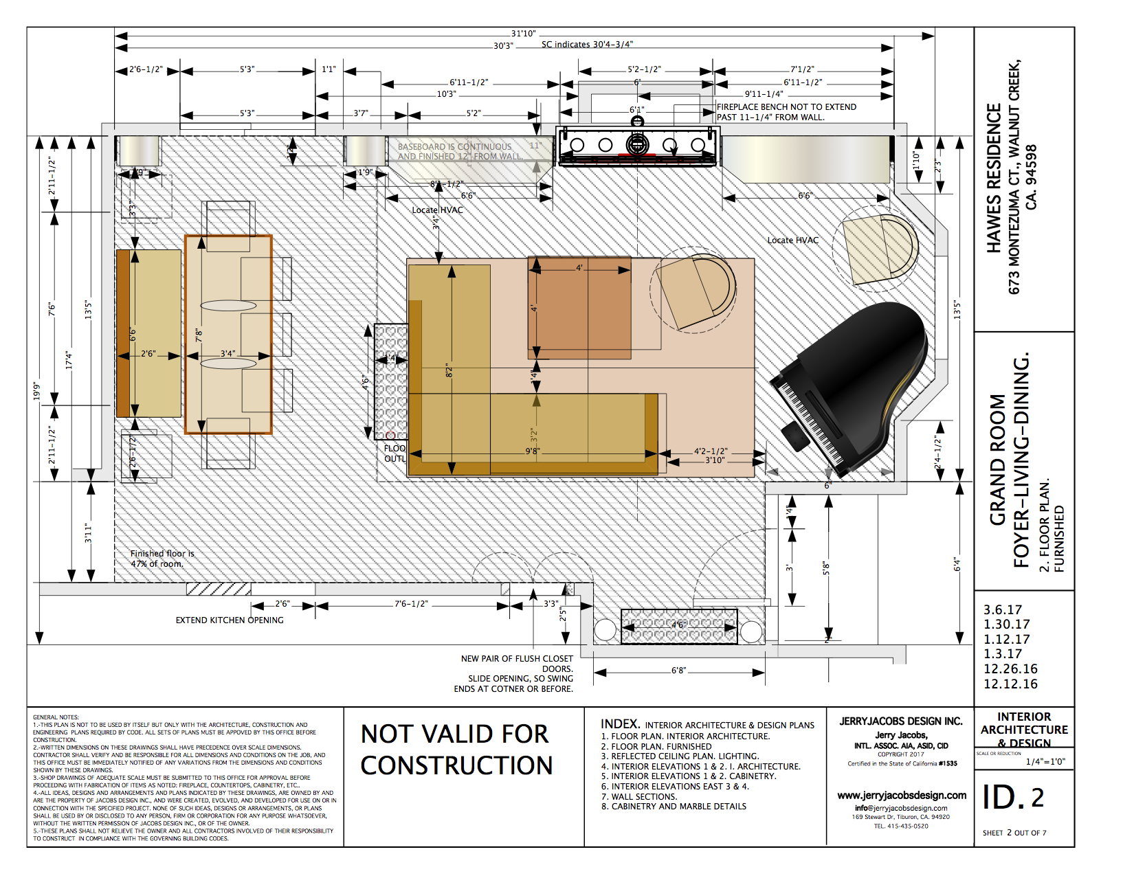 Contemporary apartment Design. Floor Plan.