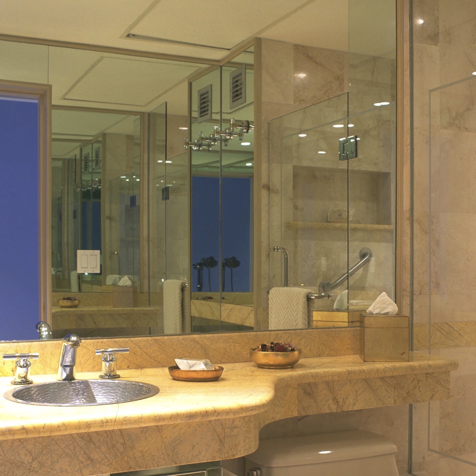 Bathroom design. Small bath in condo.