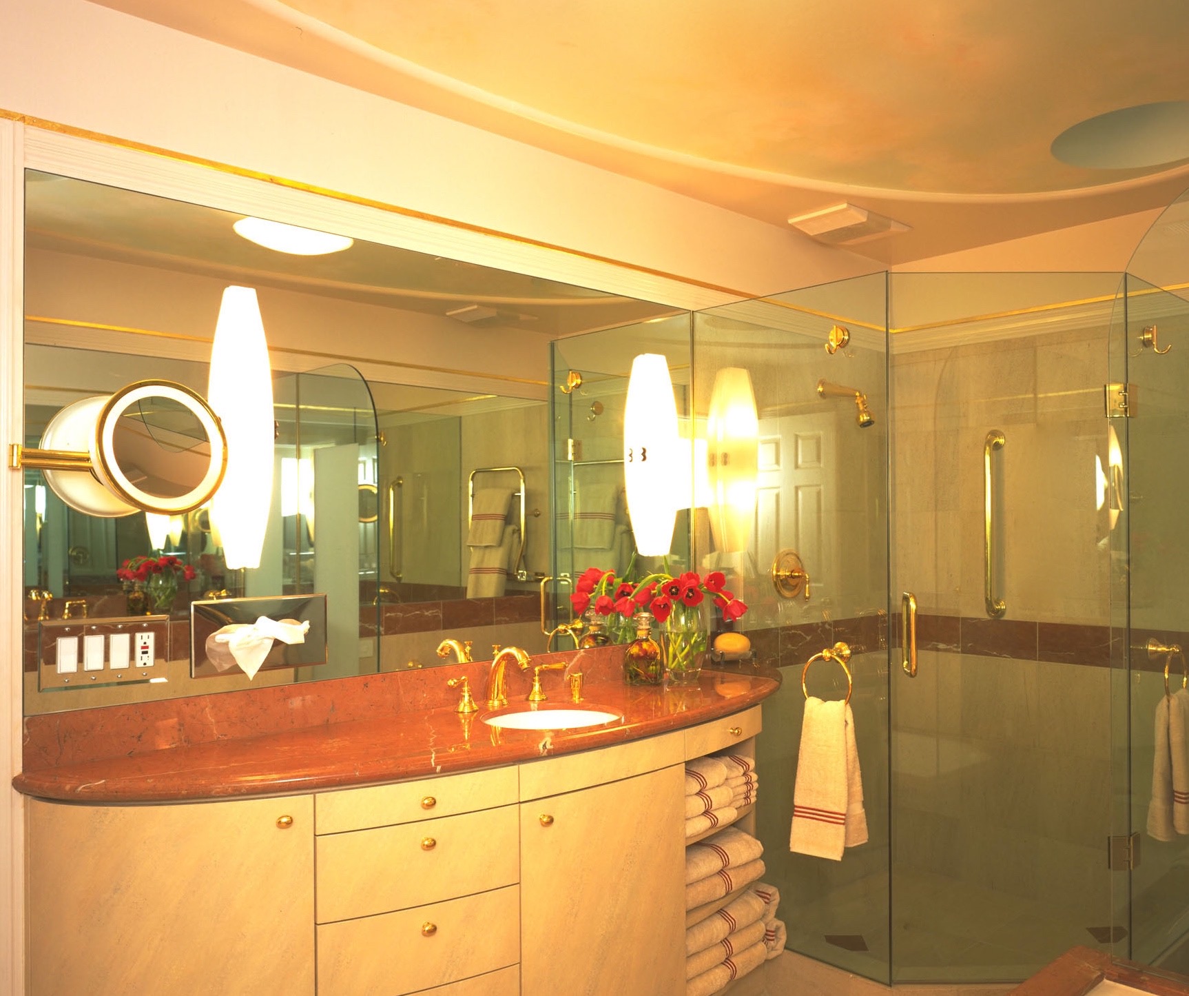 Contemporary Bathroom Designs by Jerry Jacobs Design © Elliptical Bath, Lafayette, CALIFORNIA