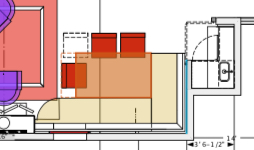 Luxury Kitchen Design San Francisco Bay.Corner wet bar floor plan Jerry Jacobs Design ©