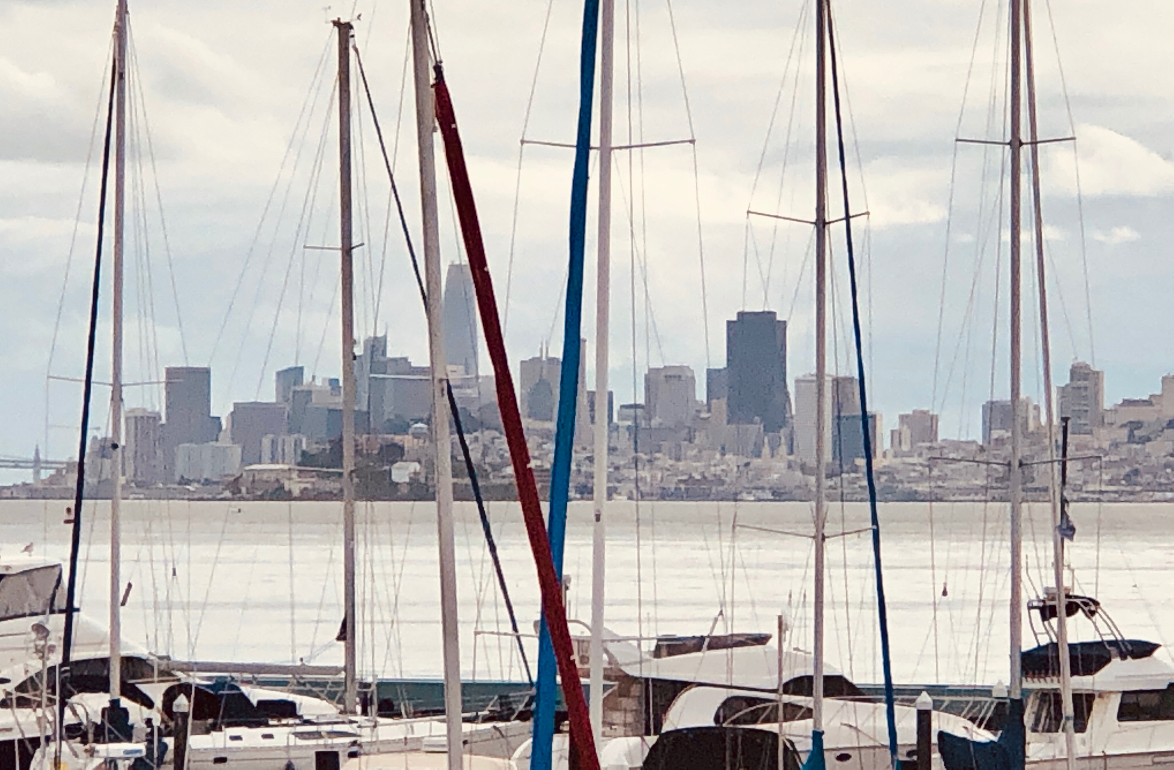 San Francisco view from Tiburon Apartment.