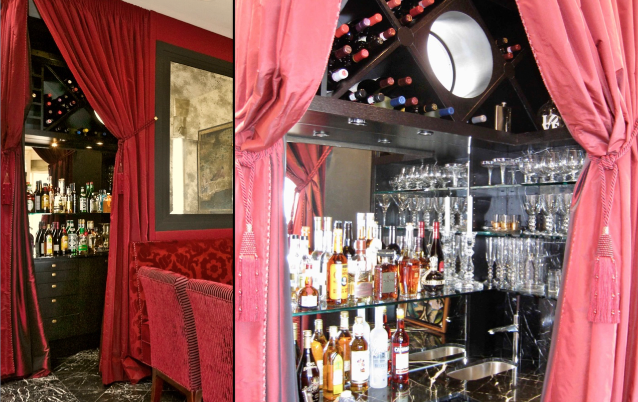 Luxury Kitchen Design San Francisco Bay.Corner wet bar behind dining booth Buena Vista Park SF Jerry Jacobs Design ©
