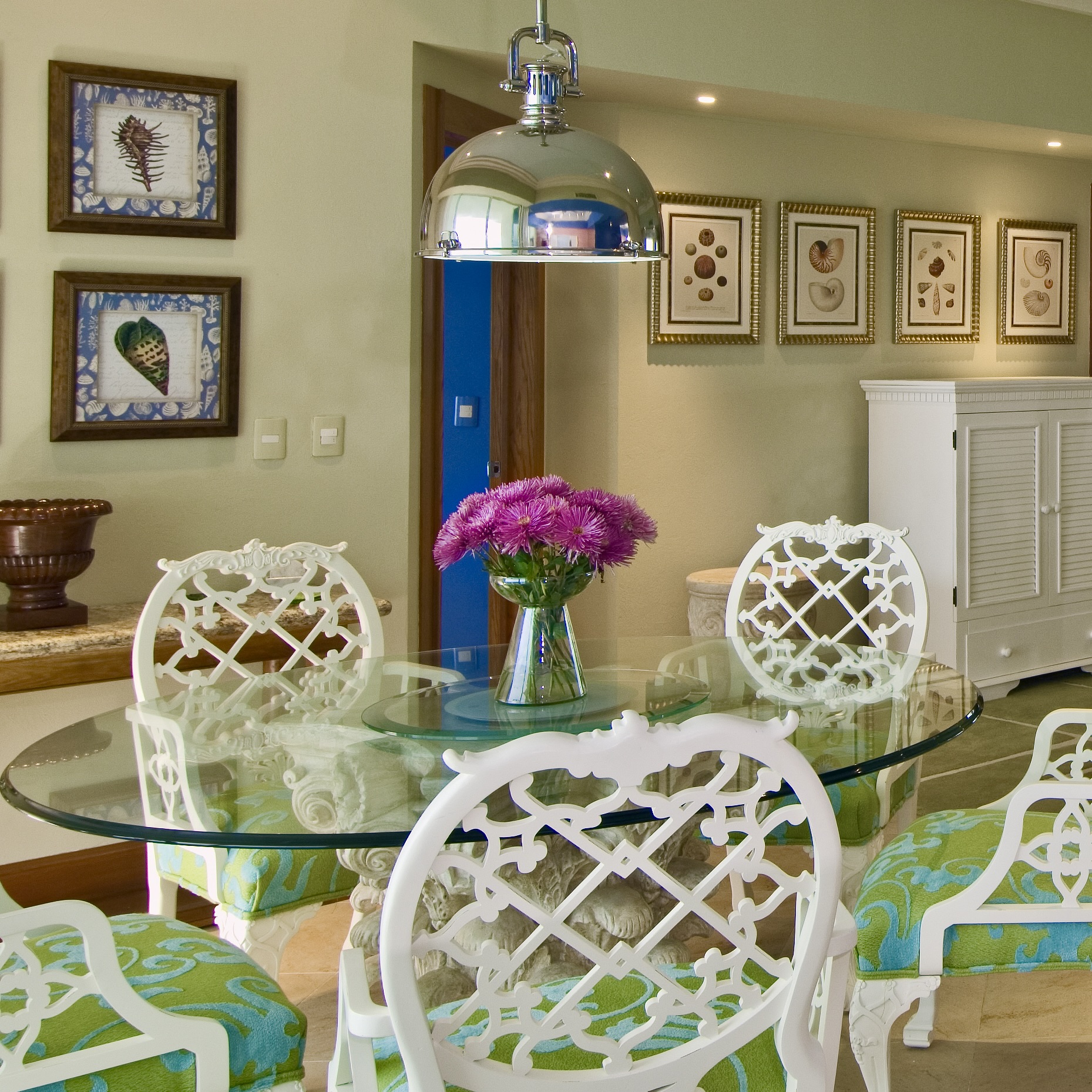 Interior Designer Dining Rooms at Bay View Grand Cancun. Oscar de la renta chairs.