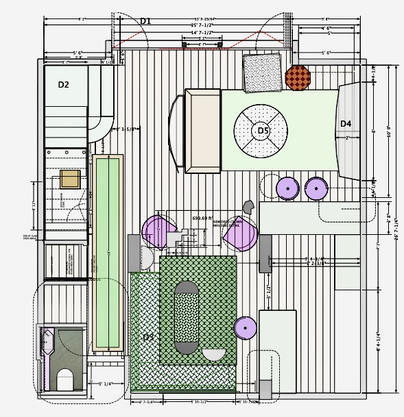 Rosania Residence Parkmerced Townhouse. Floor Plan by Jerry Jacobs Design ©