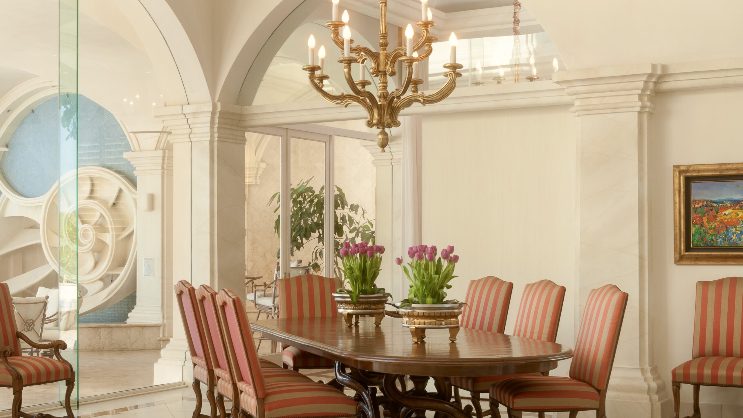 Interior Designer Dining Rooms. Villa on the Beach. Dining room.